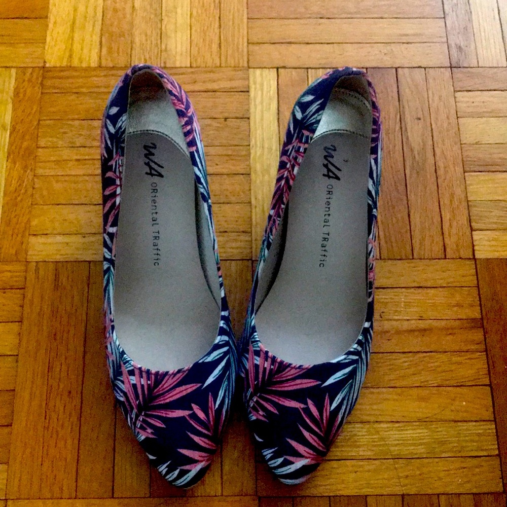 Floral Patterned Heels - image 1